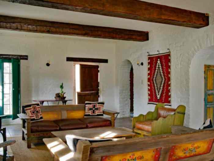 Adobe house interior design