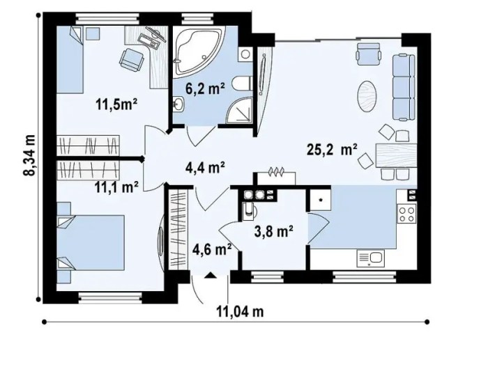 Floor 50 apartment square plans meters apartments modern under house plan studio designing style bedroom layout includes wohnung big rooms