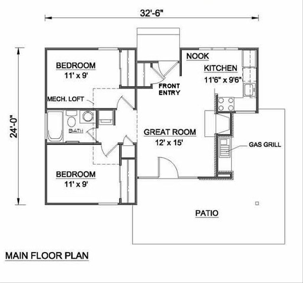 700 square feet house interior design